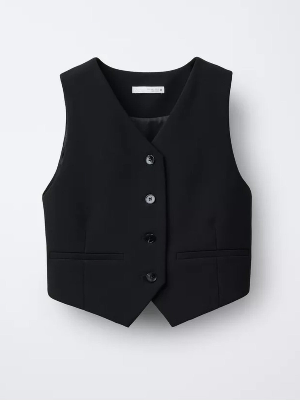 Zara Black Classic Tailored Waistcoat